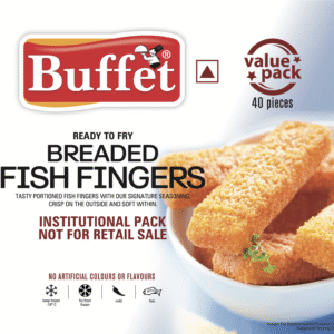 BUFFET Breded Fish Fingers- (1 KG/40 PCS)