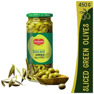 DM Sliced Green Olives (450 GMS)