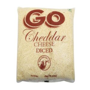 GO Cheddar Cheese Diced (2 KG)